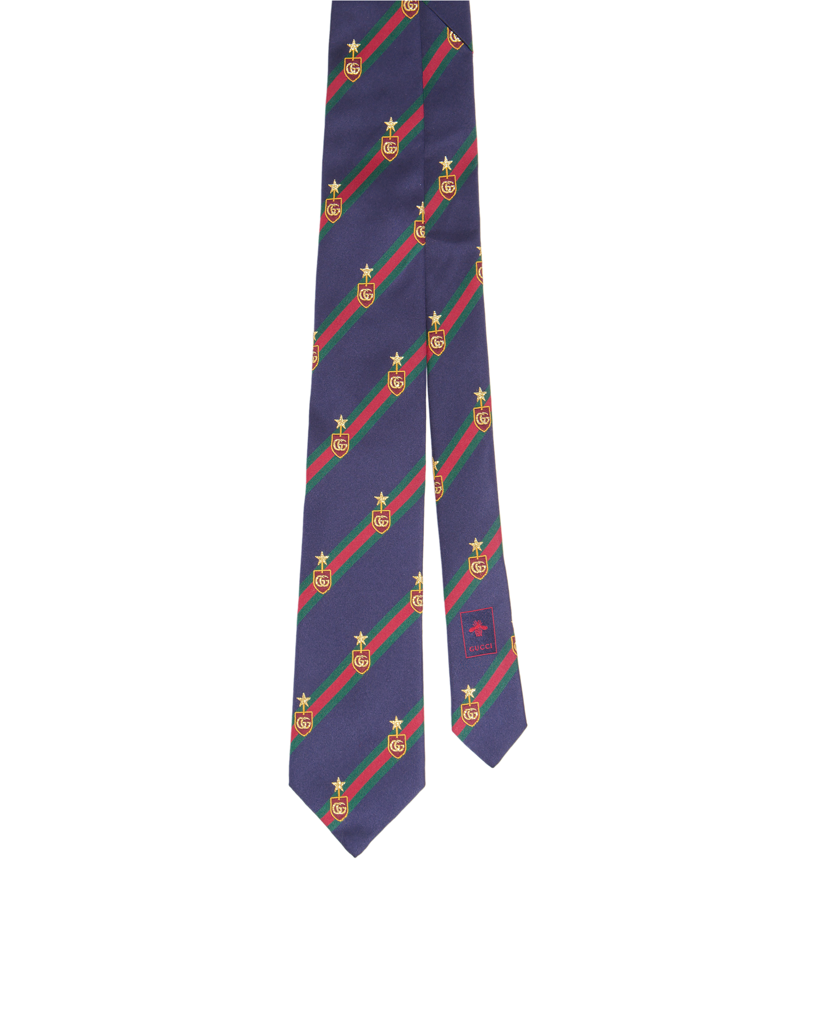 Gucci Running Star Tie, &pound;95, Accessories, Navy/Red, Silk, Other view